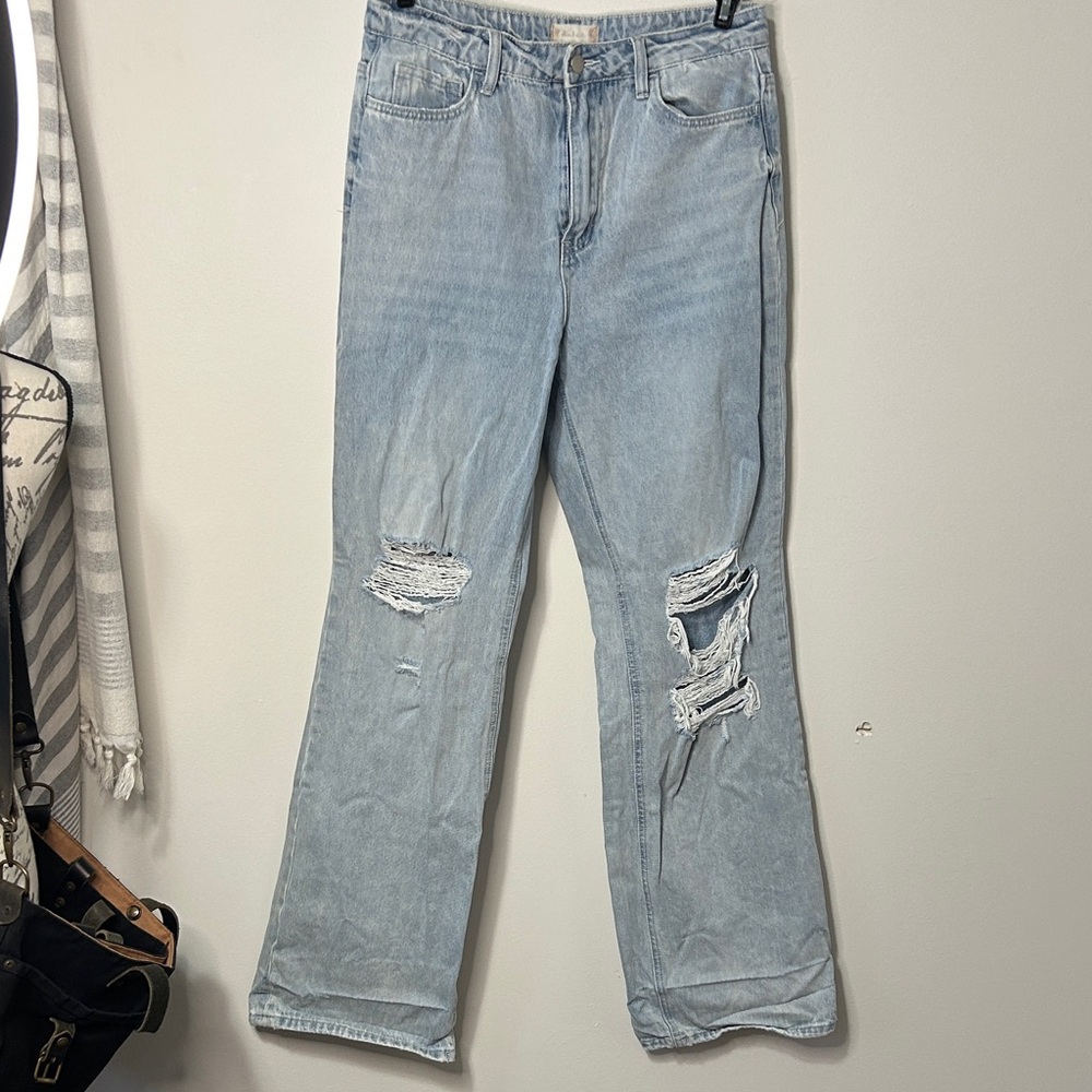 Altar'd State Light Blue Straight Leg Jeans